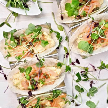 Egg Tacos with Smoked Salmon